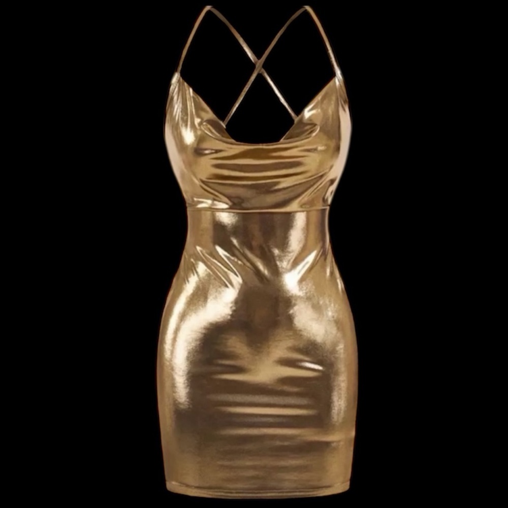 GOLD♦️♦️BODYCON PARTY DRESS